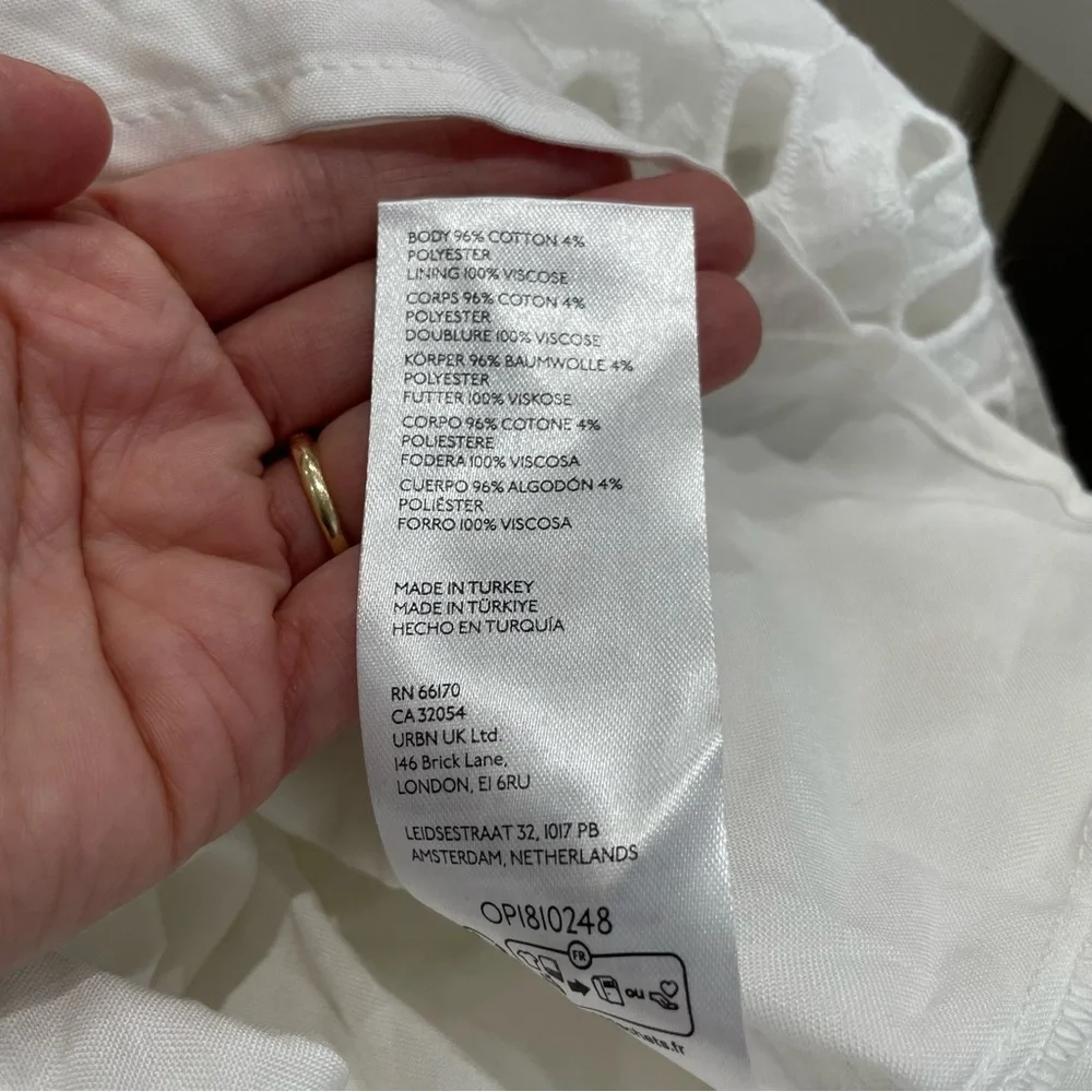 SOLD - NWT Anthropologie The Somerset Maxi Dress: Eyelet Edition / size 3X - Picture 5 of 6